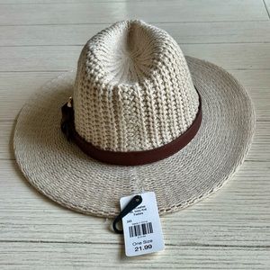 Ivory Knit Fedora